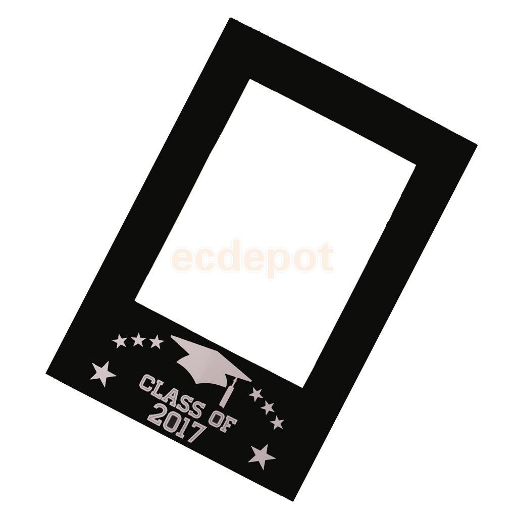 Class of DIY Chalkboard Selfie Frame Photo Booth Prop Graduation Party