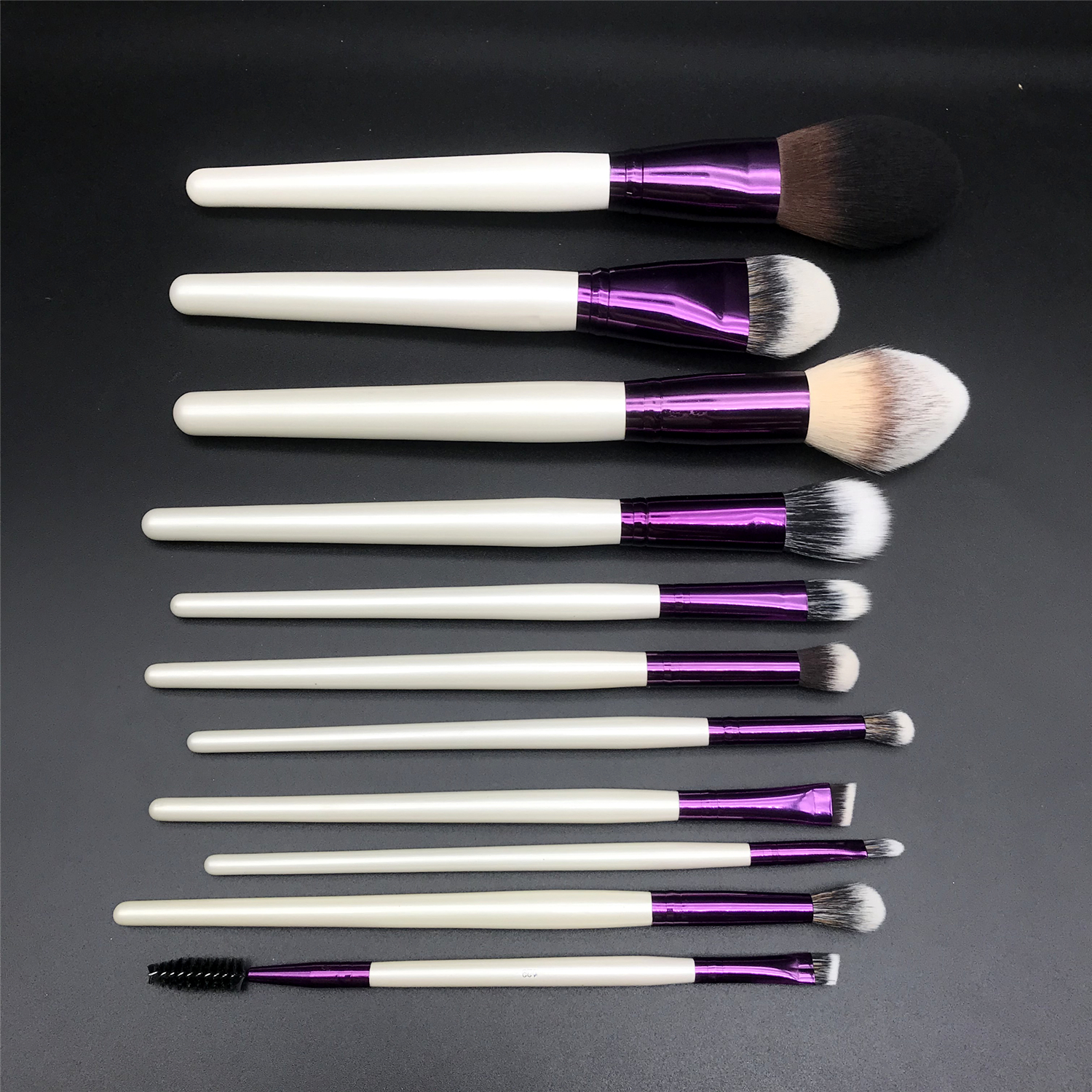 YLovely-Super Macio Sintético Cabelo Maquiagem Brush Set, Punho De Madeira, Sombra Tool Kit, Homem, Alta Qualidade: Branco
