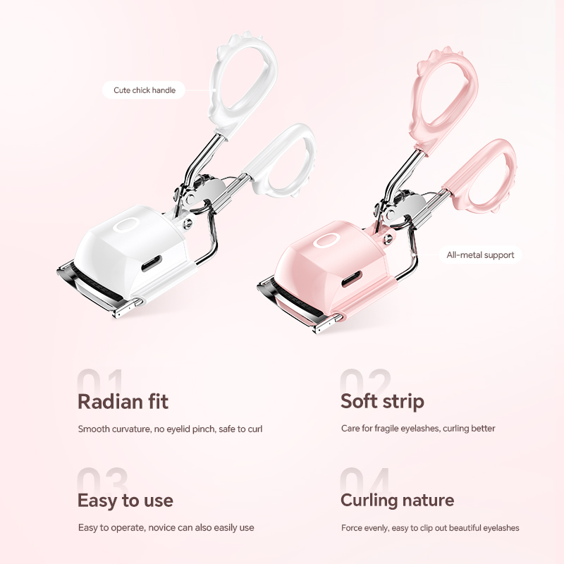 Beste verwarmde wimperkruller Intelligente snelle verwarming 3 temperatuurregeling Draagbare make-uptools Mini elektrische hete wimperkrulspelden