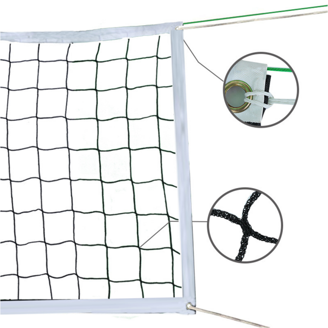 Utomhus beachvolleybollnät 960 x 100cm volleybollnät träningsstandard tennis badmintonnät för inomhusbruk: Röd