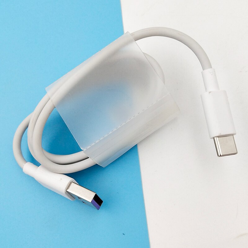 Huawei Supercharge Fast Charger Max 40W 10V/4A Met 5A Kabel Voor Huawei P30 P40 Nova 5 5T 7 Pro Mate 30 20 Pro Magic 2 Honor V30: 5A type c cable