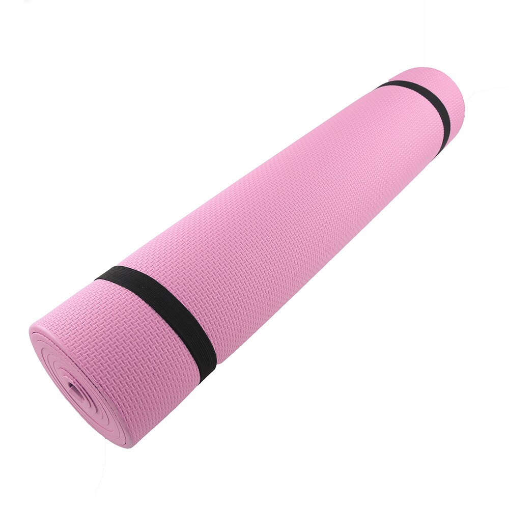 6mm eva yogamatte treningsunderlag tykk sklisikker sammenleggbar treningsmatte pilatesutstyr sklisikker gulvlekematte: Rosa