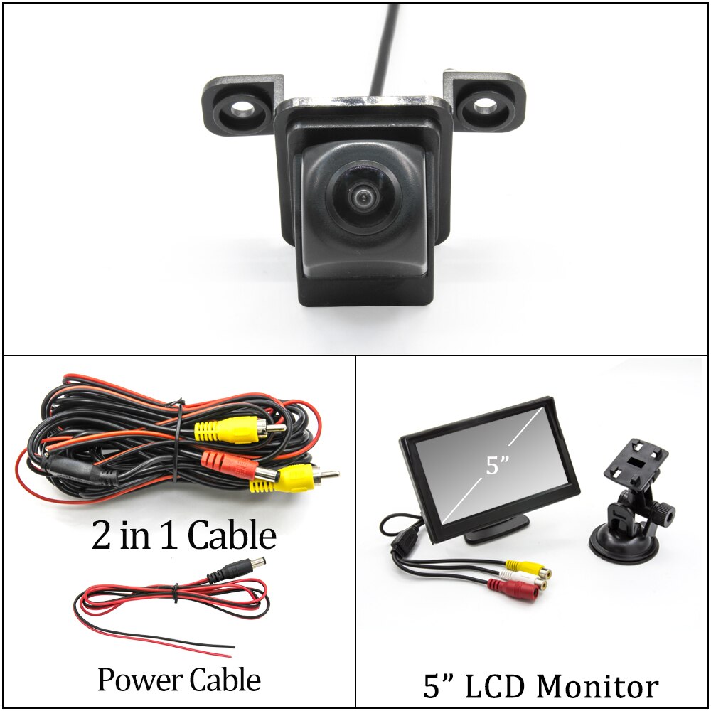 Owtosin HD 1280*720 Fisheye Rückansicht Kamera Für SsangYong Tivoli/Tivoli XLV/Tivoli Luft/LUVi Auto Monitor: Kamera mit 5 LCD