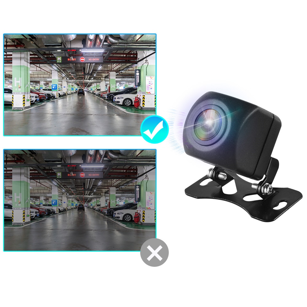 Car Back Reverse Camera 170 Degree LED HD Fisheyes 1080P Optional Rear View Camera Night Vision Parking Assistance Camera