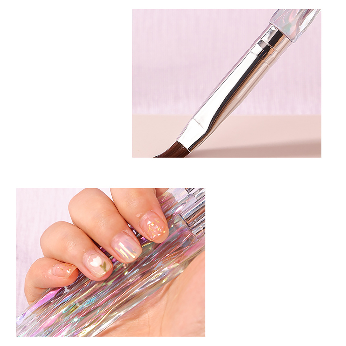 Juego de pinceles para uñas, herramientas de fototerapia, pinceles para pintar, dibujar y mejorar las uñas, Gel Uv, 8 unidades