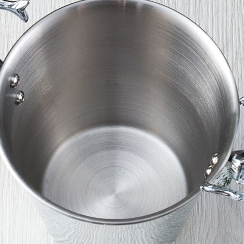 3l ishinkar i rostfritt stål vin ishink vinkylare kylflaska kylare champagne öl kallvatten maskin ishink sil