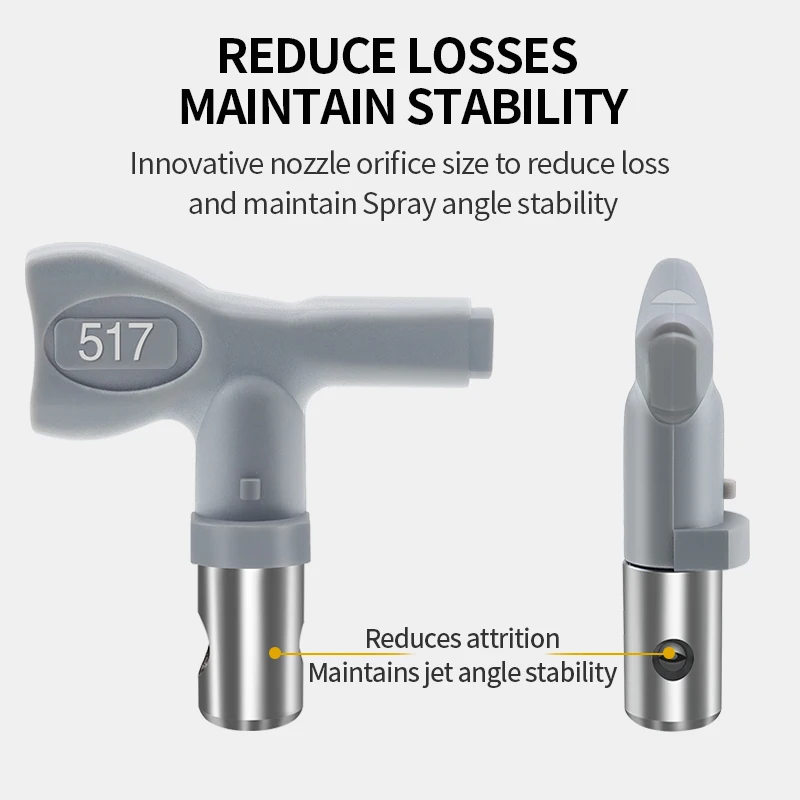 Airless dyse med omvendt selvrensende dyse, højtrykssprøjte, airless sprøjte, andenæbsmalingstilbehør, passer til x-tr-pistoler