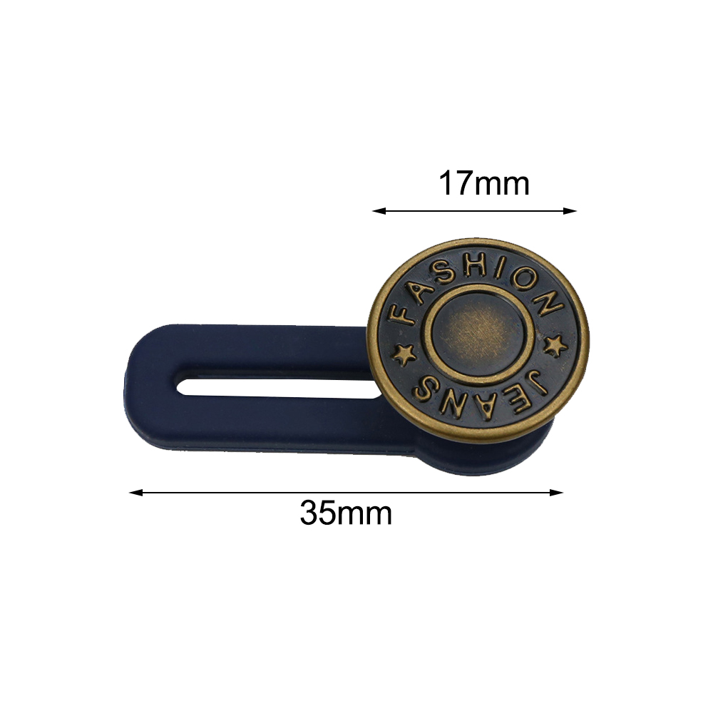1/5PCS Magic Metal Button Extender for Pants Jeans Free Sewing Adjustable Retractable Waist Extenders Button Waistband Expander