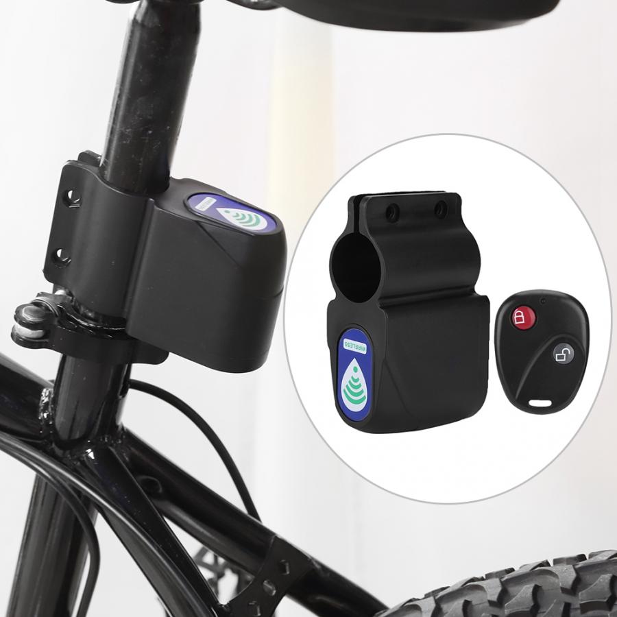 Anti-theft Bike Lock Cycling Security Lock Wireless Remote Control Bicycle Alarm Cycling Security Lock cerradura seguridad