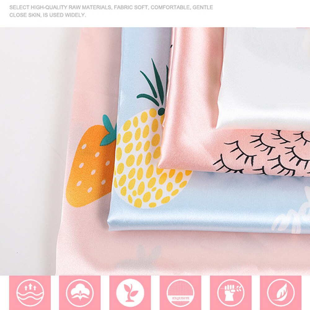 Refrigerar cetim tecido pijama pano elástico suave de seda respirável para dormir vestir vestidos de cama retalhos costura para o verão