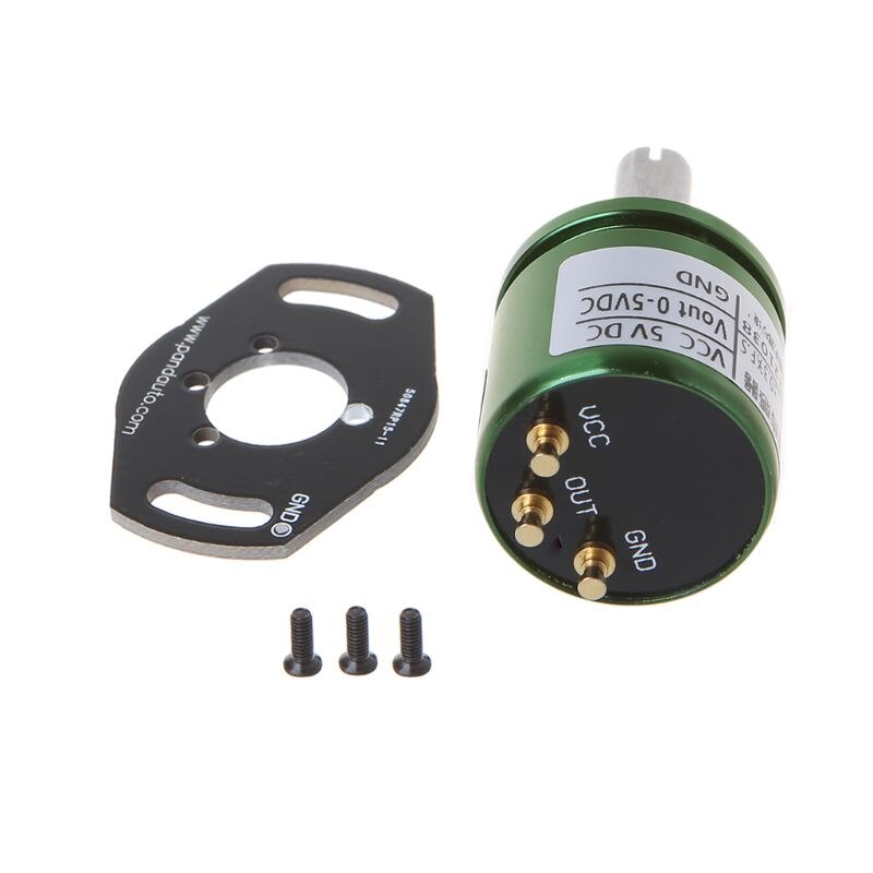 DC 5V Hall Angle Sensor Hall Effect Potentiometer Analog Transducer Rotation Displacement Non-contact Instrument