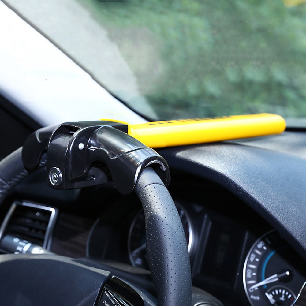 1Pc Auto Stuurslot Rotary Stuurslot Lichtmetalen Stuurwiel Anti-Diefstal Slot Voor Auto Vrachtwagen wiel Auto Accessoires