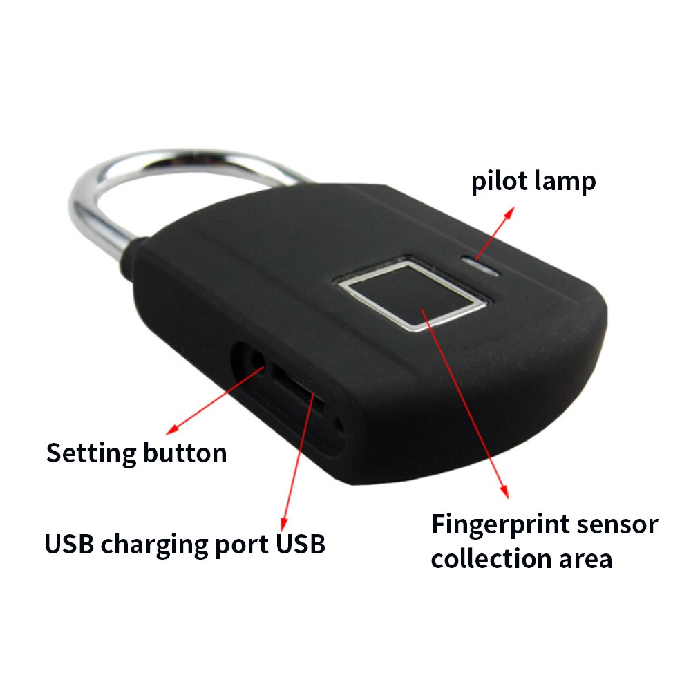 Smart Electronic Fingerprint Lock Warehouse Door Waterproof AntiTheft Security Digital Padlock Bluetooth Electronic Door Lock