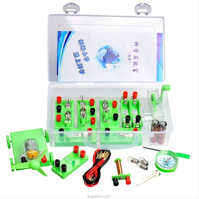 Physics Labs Circuit Learning Kit Basic Electricity Discovery Principles Kit for Science Study Parallel Experiment Parts O09 20