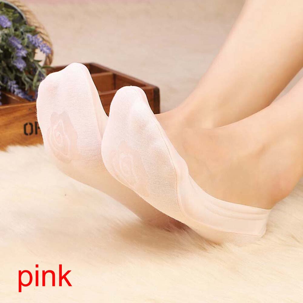 1 paire de chaussettes d'été en coton à fleurs et dentelle pour femmes, confortables, antidérapantes, invisibles, à la cheville, élastiques, courtes: 11