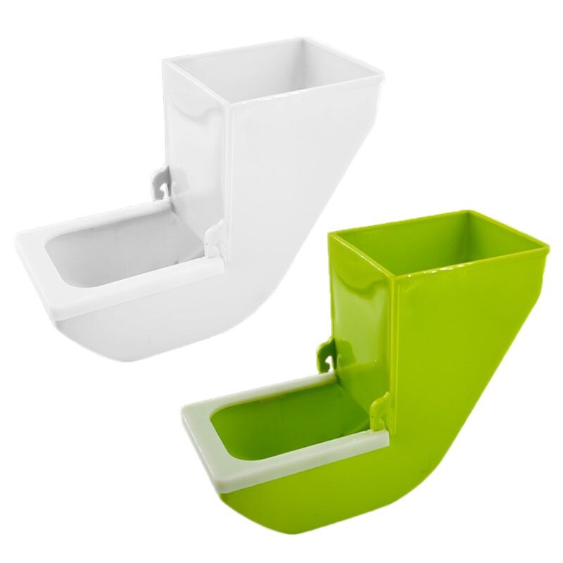 Bird Feeder Automatic Parrot Feeder Cage Accessories Pigeon Seed Food Container 11UA