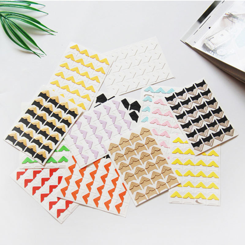 Cadre de décoration Vintage pour bricolage 24 pièces/lot | Autocollants papier populaires pour coin, Scrapbooking pour album Photo, offre spéciale