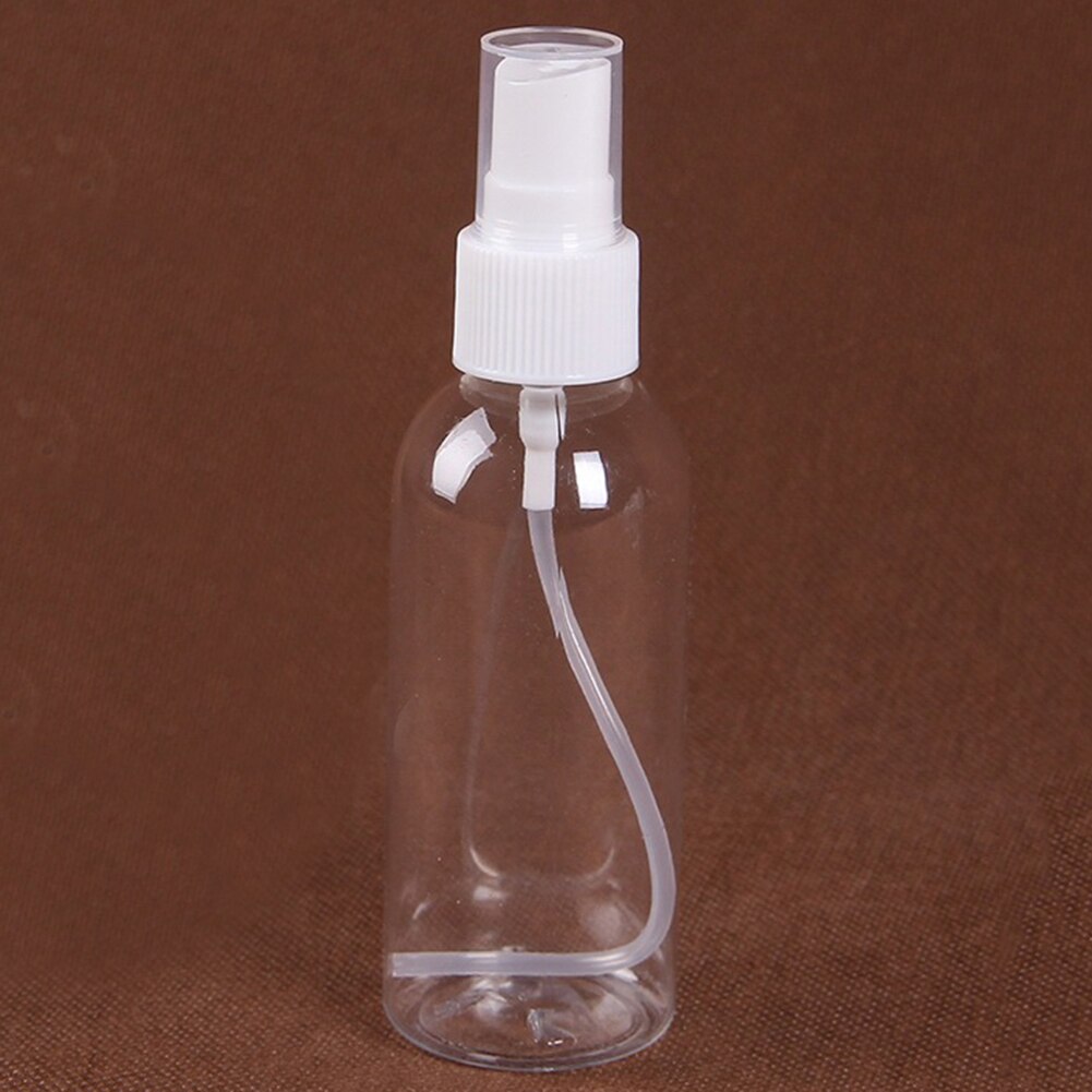 Portable Travel Transparent Plastic Empty Cosmetic Sample Spray Bottle Atomizer Can be used to dispense and store most liquids.