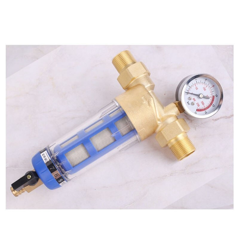 1 Inch Copper Backwash Water Pre Filter Household House Water Filter Pipes Central Water Purifier Descaling