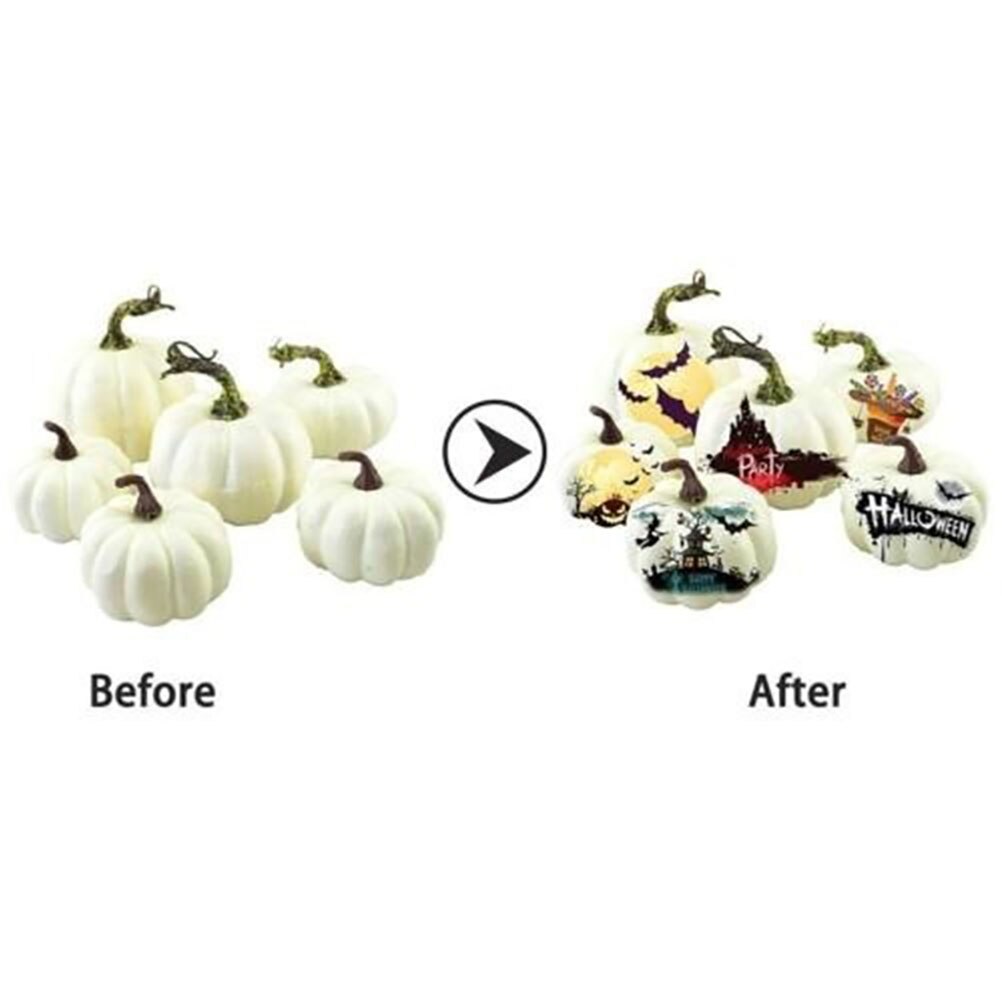 6PC Halloween Artificial Mini Foam Pumpkin Simulation Prop Garden Party Decor DIY Craft