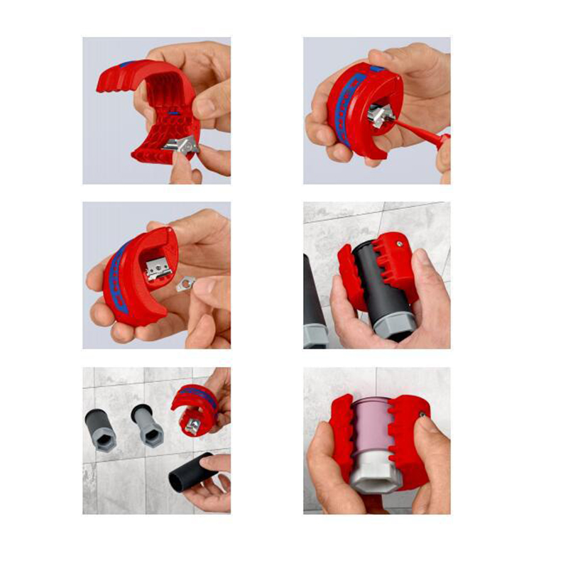 2022 Portable Pipe Cutter Universal Plastic 0-50mm Pipe Hose Cutter PVC/PU/PP/PE Tube Pipe Wire And Cable Cutting Tool Cutter