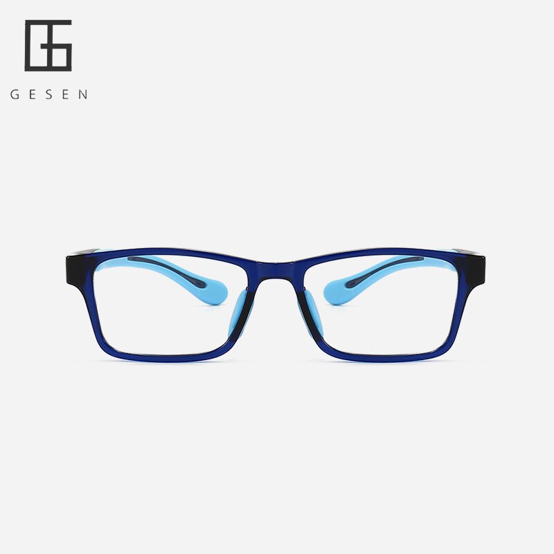 Anti Blue Light Kids Glasses Square Glasses Boy Girls Colorful Children Optical Frame Eyeglasses Soft Frame Transparent Eyewears