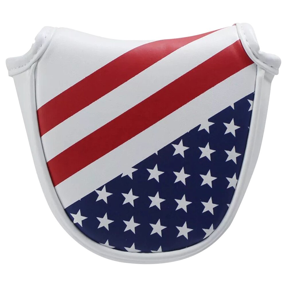 Replacement Magnetic Closure Mallet Golf Club Protector Universal Putter Cover Headcover Portable PU Leather Square Durable