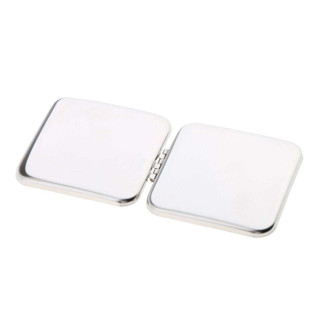 Premium Square Mini Square Compact FULL STAINLESS STEEL Cosmetic