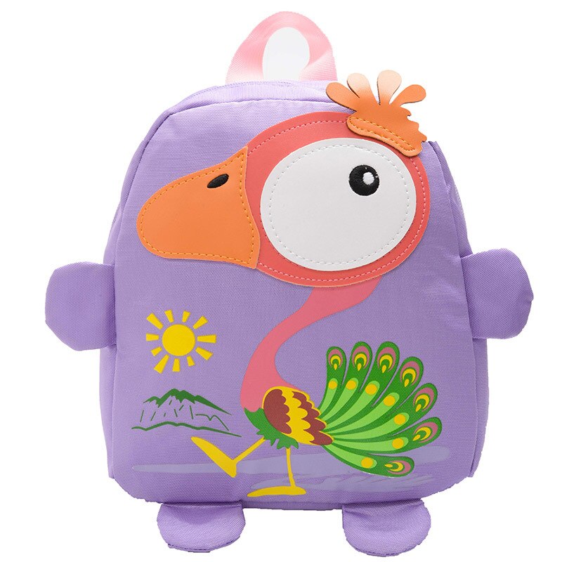 Mochilas escolares de nailon con animales para niños, mochilas de hombro para niños, bolsas para libros de estudiantes de dibujos animados, bonita mochila