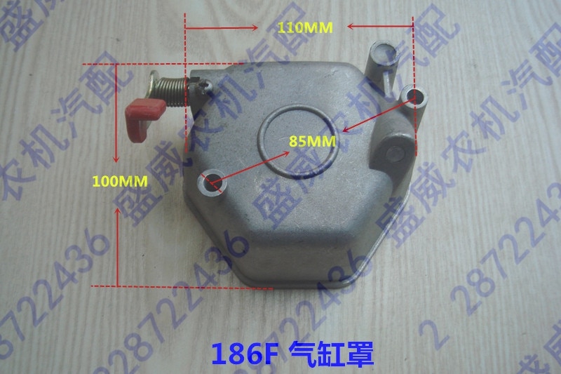 Luchtgekoelde dieselgenerator motor accessoires cilinderkopdeksel 170f 173f 178f 178fa 186f 186fa cilinderdeksel montage