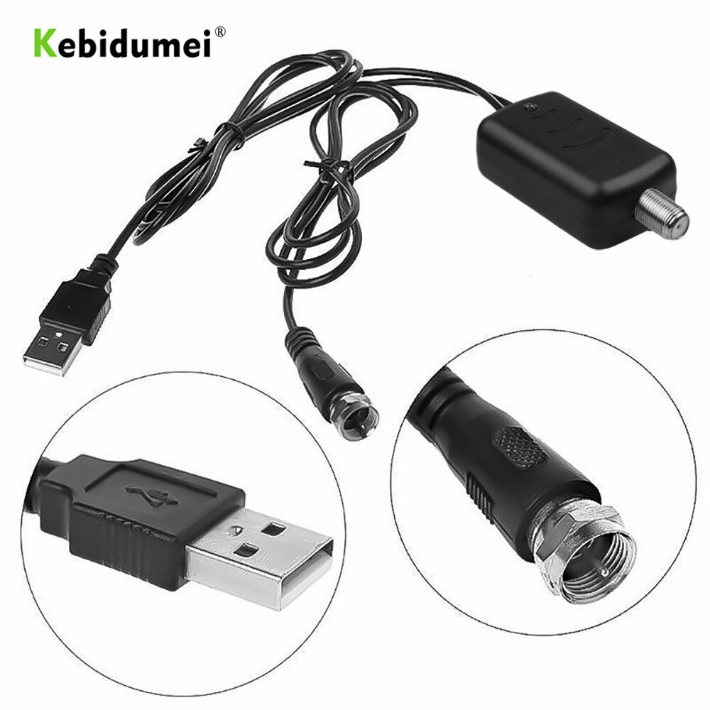 kebidumei Low Noise Easy Installation HDTV TV Antenna Amplifier Signal Booster Antenna Adapter Indoor HDTV Signal Amplifier