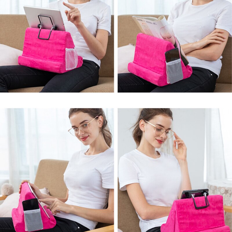 Support de coussin multi-angles pour ipad, Smartphones, tablettes, livres, liseuses, Magazines, disponible en 7 couleurs