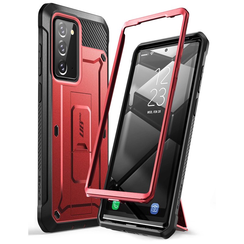 Voor Samsung Galaxy Note 20 Case 6.7 Inch ) supcase Ub Pro Full-Body Robuuste Holster Cover Zonder Ingebouwde Screen Protector: Red