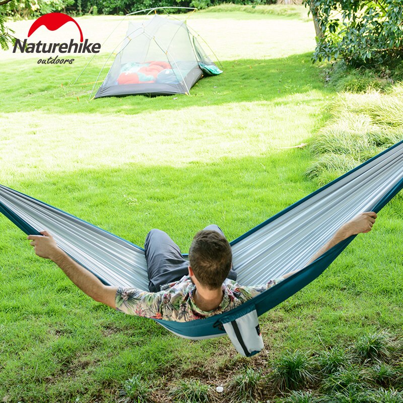Naturehike-hamaca portátil para acampar al aire libre, para adulto, para senderismo, individual, doble, ultraligera
