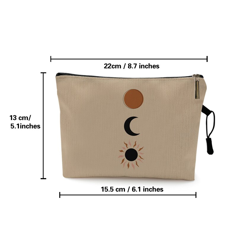 Ethnische Stil nordisch Bösen Augen Sonne Mond Religion drucken machen-hoch Tasche Nette Geldbörsen Frauen Damen Lagerung Organizer Beutel Kosmetik Taschen