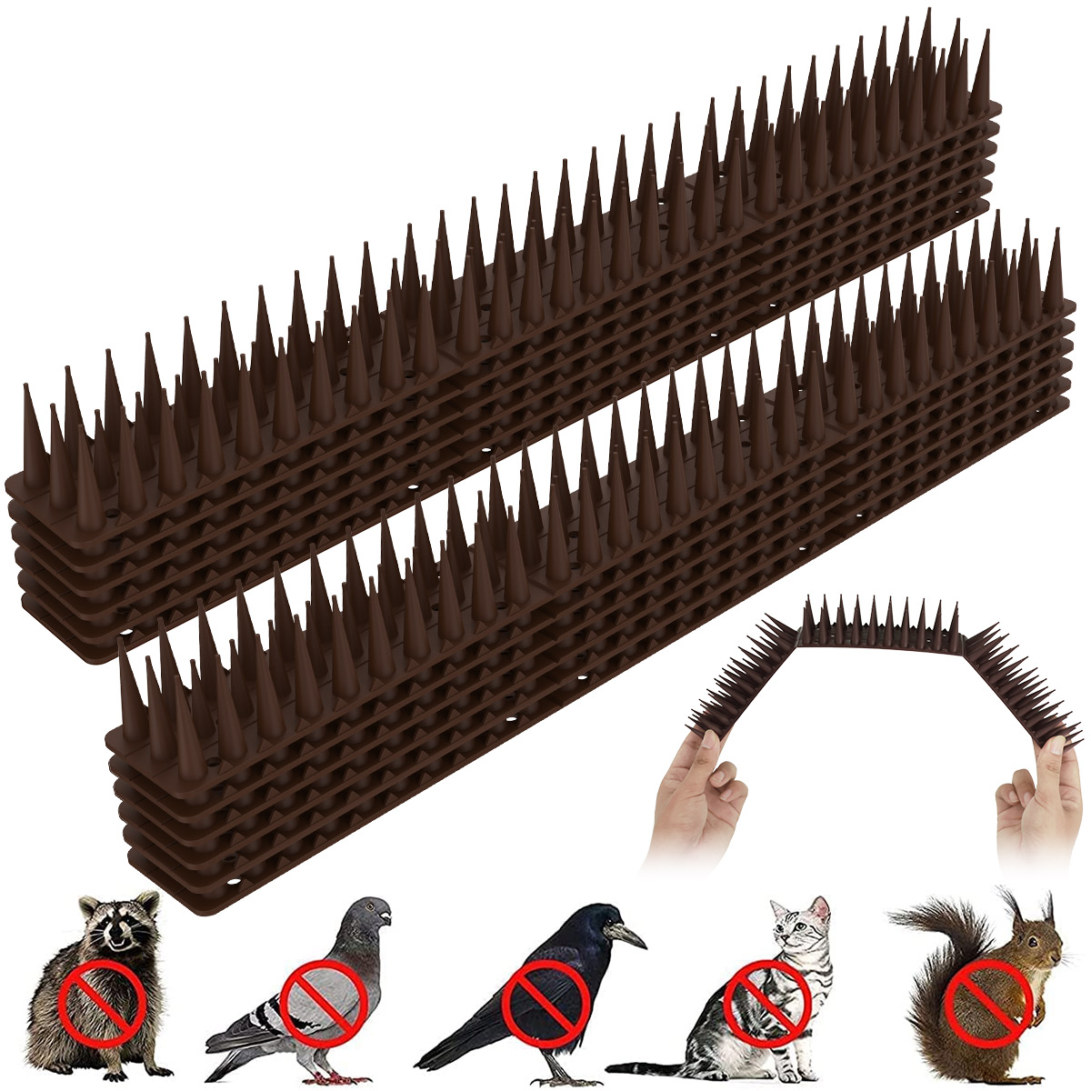 Fence Wall Spikes Anti Bird Spikes Anti-theft Spikes Anti Climbing Spikes Pigeon Destroyers Anti-theft Cats Anti Bird Spikes Tie