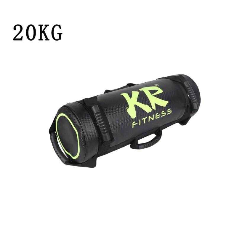 Filled Weight Sand Power Bag 5/10/15/20/25/30 Kg Strength Fitness Exercise Cross-fit Sand bag Gym Training Body Building Sandbag: Black 20kg