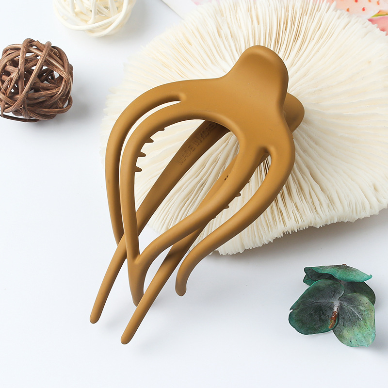 Pinzas para el pelo grandes para mujer, pinza de plástico acrílico con flor, garra de pasador con pico de pato, horquilla para niña, herramientas de peinado, accesorios para el cabello: Azul