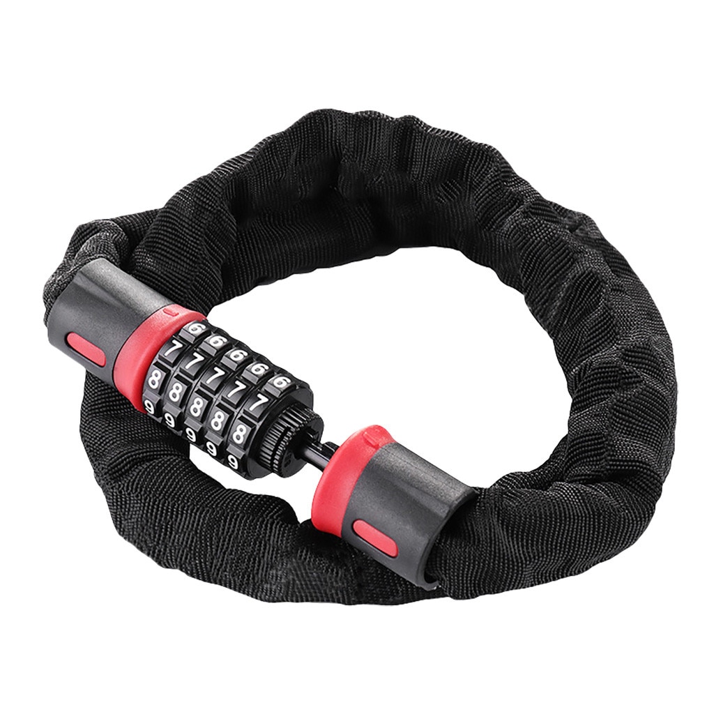 Bike Bicycle Lock Cable 5 Digital Heavy Duty Bike Combination Chain Padlock Ultra-light Portable Lock Bicycle Safety Stable #j4s