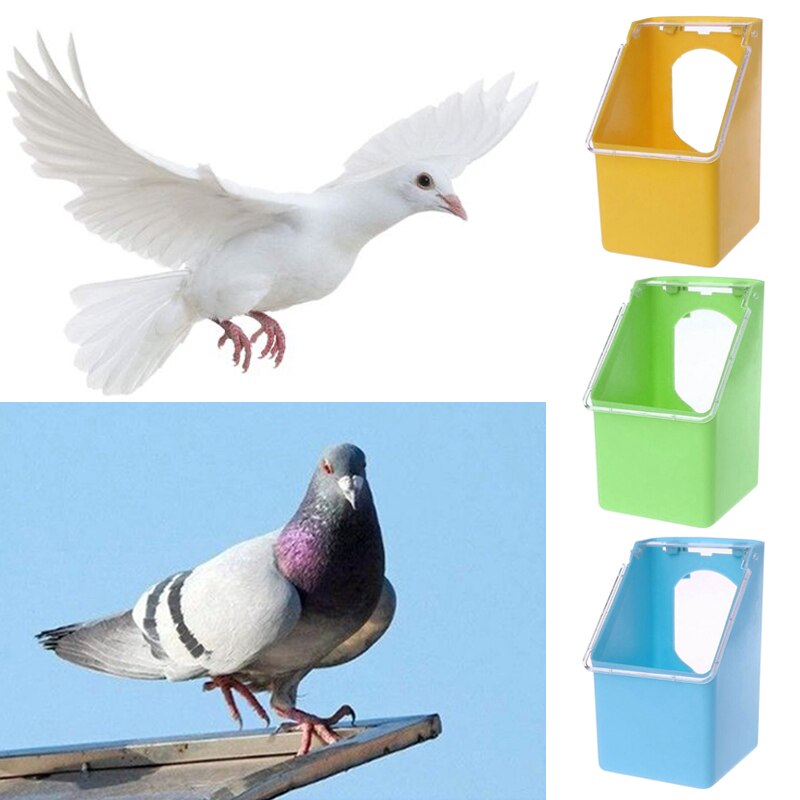 Bird Feeder Anti Splash Feeding Bowl Box Splash Proof Cage Parrot Pigeon Budgie Plastic Drink Water Feeding Equipment