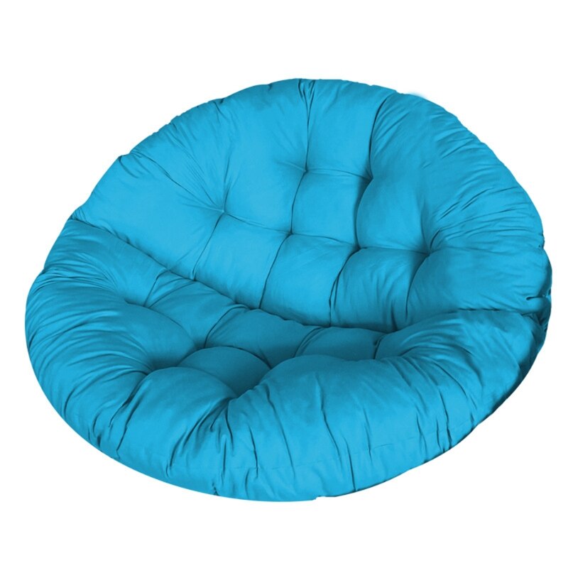 Ronda asiento acolchado cojín Silla de oscilación Mat hamaca ronda Pad asiento silla Nido de Pájaro cojín cesta colgante ronda Mat para casa: Blue