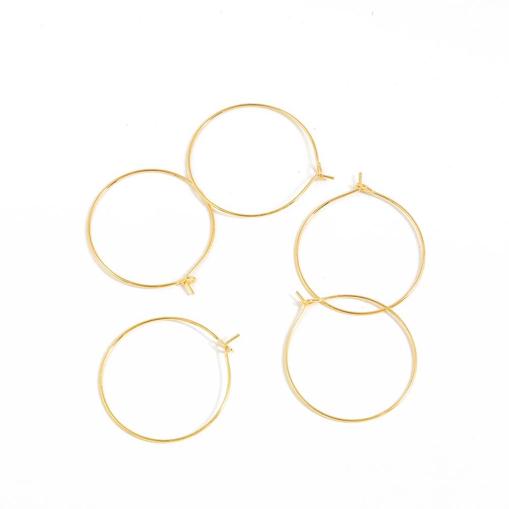 50 teile/lose KC Gold/Rhodium Runde Jump Ringe Eisen Verdreht Geschlossen Ringe Für DIY Schmuck Machen Zubehör: Gold / 35mm