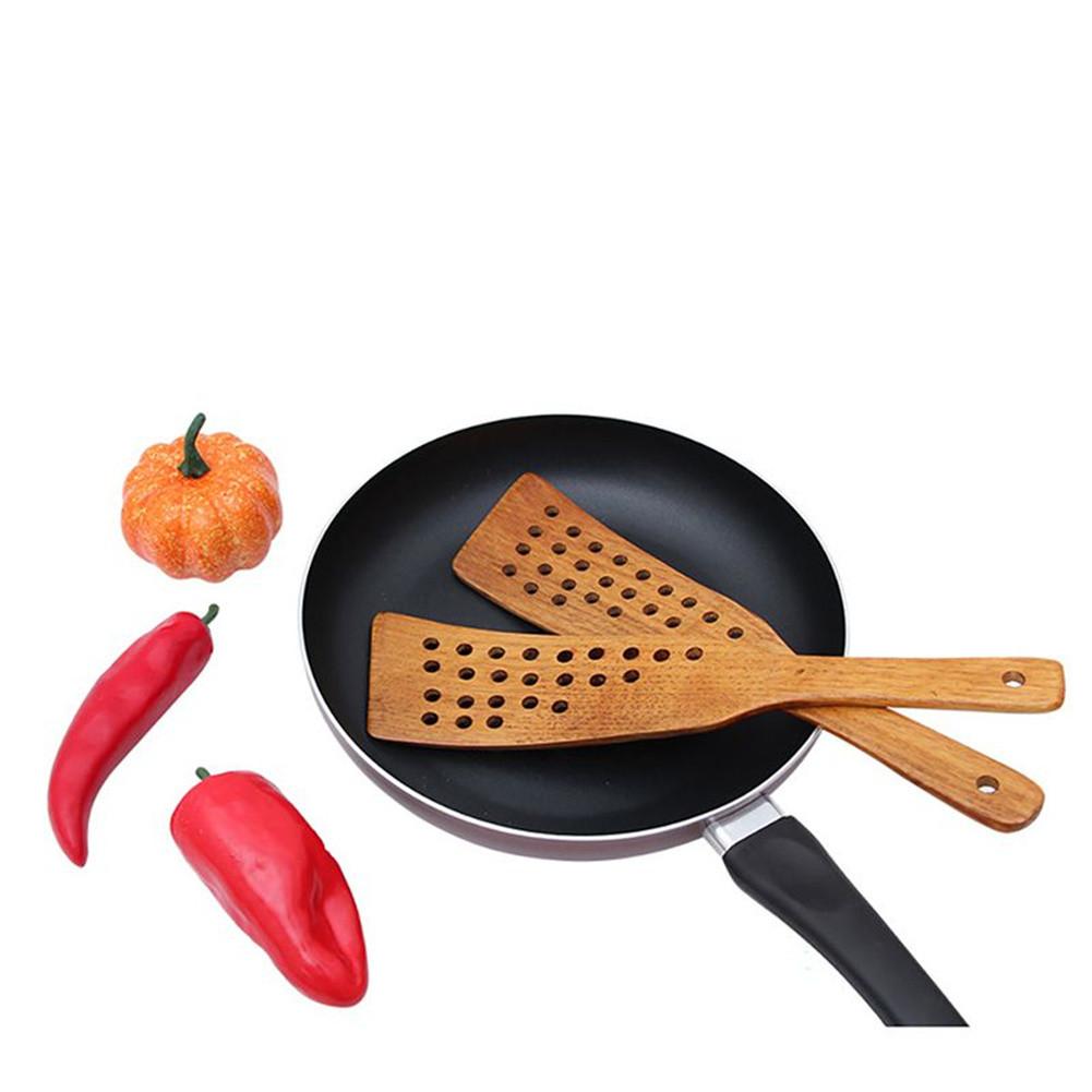 Kitchen Cooking Spatula Fried Eggs Steak Frying Spatula Cooking Tool Wood Turner Spatula Kitchen Utensils