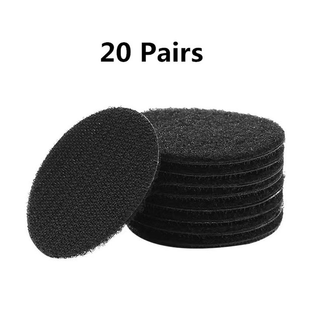 30 Paar doppelseitige selbst klebende Aufkleber mit Klett verschluss selbst klebendes Klebeband Teppich mit festem Patch Anti-Rutsch-Griff: Blau