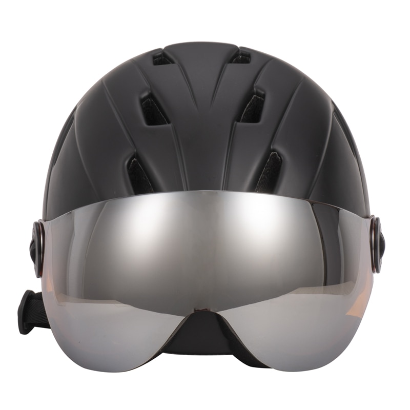 Outdoor Ski Helm Mit Goggle Integral geformten Halb-abgedeckt CE Zertifizierung Sport Brille Ski Helm Snowboard Helm