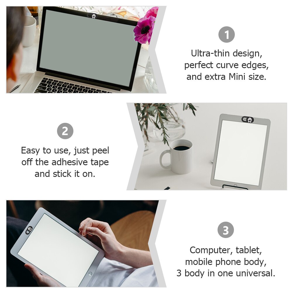3Pcs Webcam Cover Slide Webcam Privacy Cover Laptop Computer Camera Cover Slide