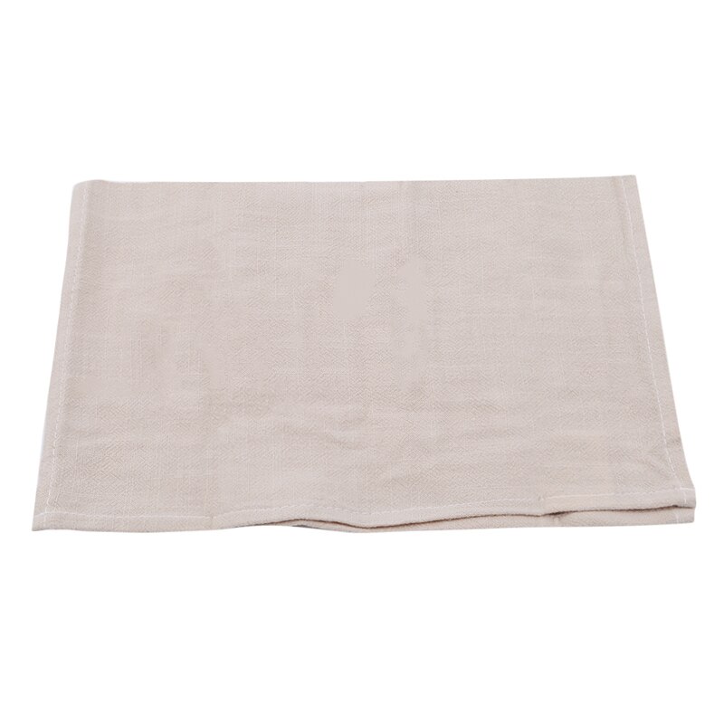 Plain Cotton Linen Napkins Tea Towels Eco-Friendly Water Absorption Home Kitchen Cloth Scouring Pad: beige