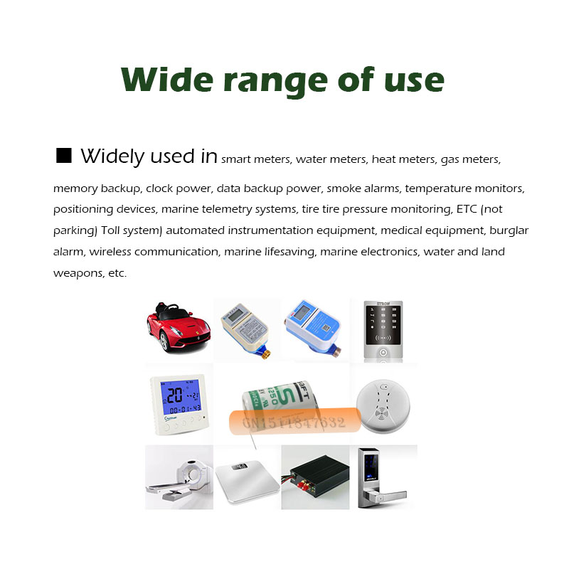 2pcs/lot Original SAFT LS 14250 LS14250 1/2 AA 1/2AA 3.6V 1250mAh PLC Lithium Battery With Pins