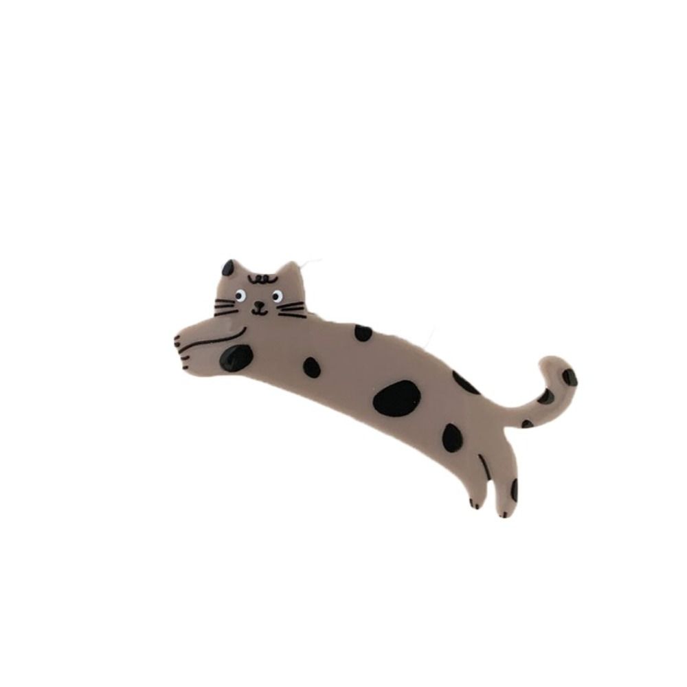 Pinza de pelo de ácido acético de gato de dibujos animados, pinza lateral acrílica, pinza de pico de pato para mascotas, horquilla colorida