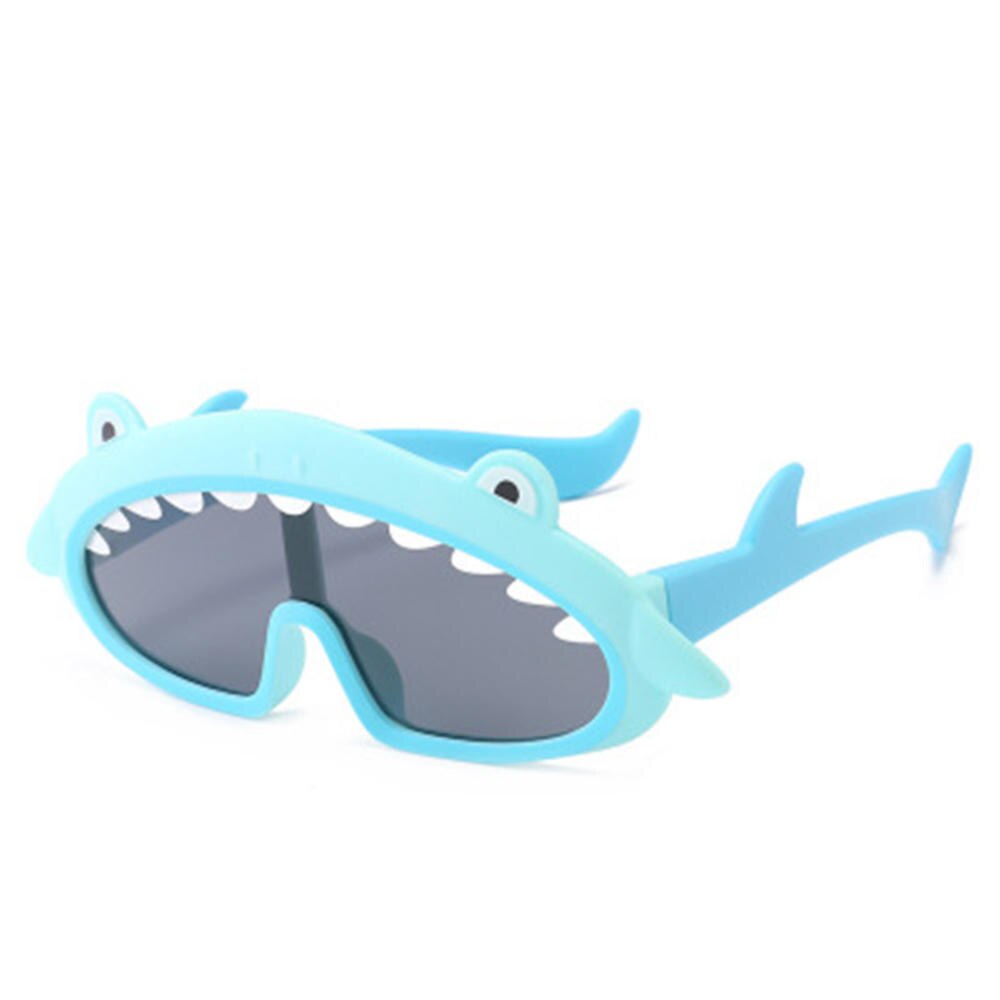 Nuevas gafas de sol polarizadas bonitas para niños, gafas de sol de tiburón de dibujos animados para niños, gafas de sol flexibles a la: 8